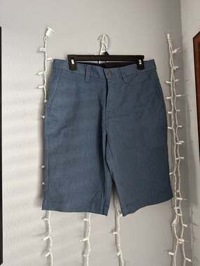 Volcom Vmonty Stretch Chino Shorts Heather Blue Size 30